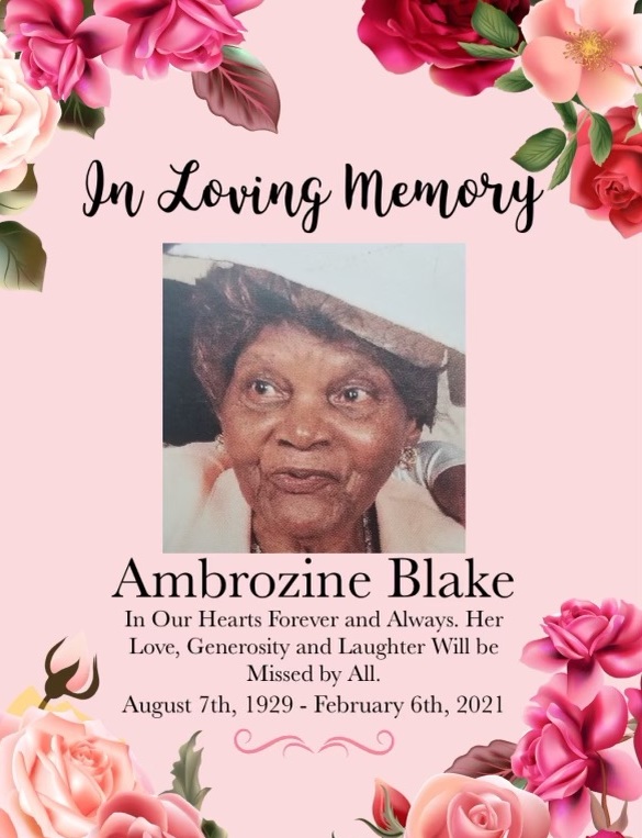 Mrs. Ambrozine Blake